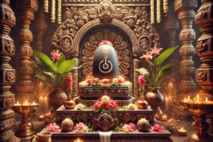 DALL·E 2024-12-07 19.43.39 – A spiritually rich and traditional depiction of a Shivalingam in a devotional setting, strictly adhering to Shastric guidelines. The Shivalingam is pl DALL·E 2024-12-07 19.43.39 – A spiritually rich and traditional depiction of a Shivalingam in a devotional setting, strictly adhering to Shastric guidelines. The Shivalingam is pl