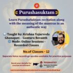 PurushaSuktam – Batch 1