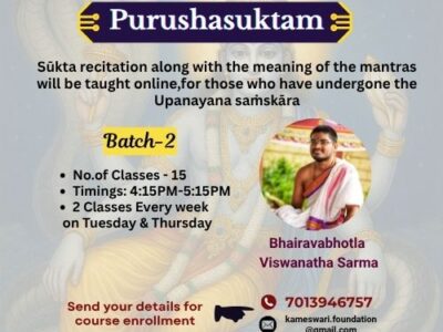 PurushaSuktam – Batch 2