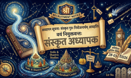 NOTIFICATION FOR SANSKRIT TEACHER REQUIREMENT